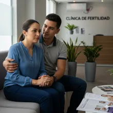 Pareja en tratamiento de infertilidad