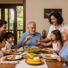 Familia previniendo el riesgo cardiovascular