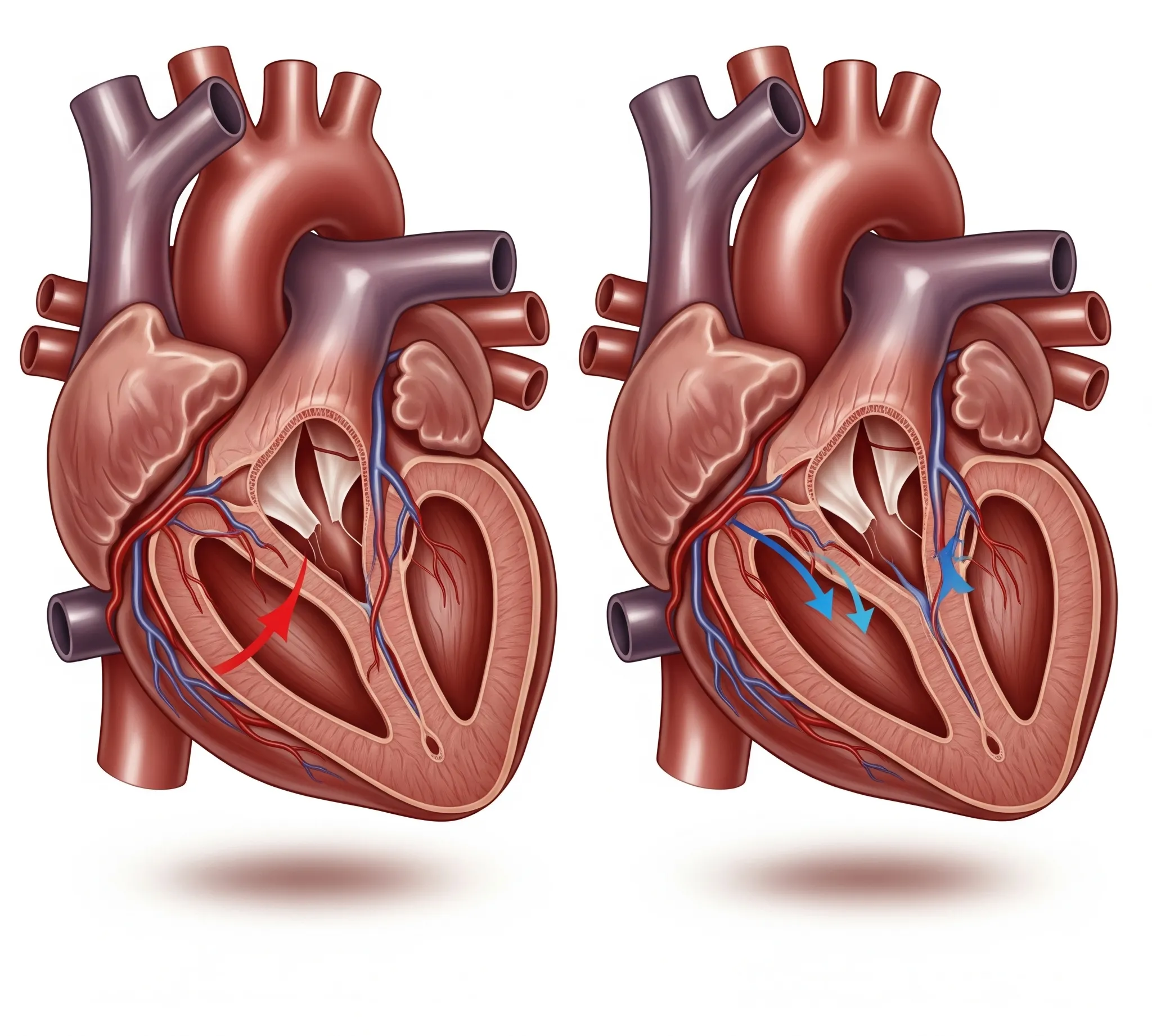 Corazones con estenosis e insuficiencia o regurgitación