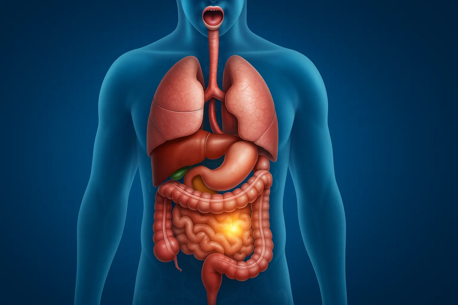 Imagen de referencia de perforación intestinal